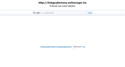 Desktop Screenshot of linkgyujtemeny.onlineceger.hu