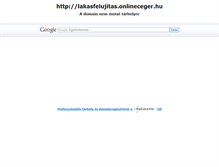 Tablet Screenshot of lakasfelujitas.onlineceger.hu